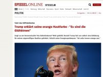 Bild zum Artikel: Teint des US-Präsidenten: Trump erklärt seine orange Hautfarbe - 'Es sind die Glühbirnen'