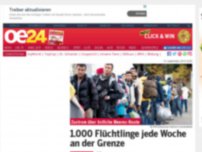 Bild zum Artikel: 1.000 Flüchtlinge jede Woche an Grenze