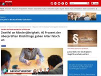 Bild zum Artikel: Studie der Rechtsmedizin in Münster - Zweifel an Minderjährigkeit: 40 Prozent der überprüften Flüchtlinge gaben Alter falsch an