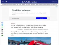 Bild zum Artikel: Nicht schuldfähig? 28-Jähriger kann sich nicht an Todestoß im Bahnhof Voerde erinnern