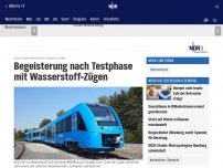 Bild zum Artikel: Begeisterung nach Testphase mit Wasserstoff-Zügen