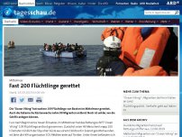 Bild zum Artikel: Mittelmeer: Fast 200 Flüchtlinge gerettet