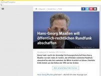 Bild zum Artikel: Hans-Georg Maaßen will öffentlich-rechtlichen Rundfunk abschaffen