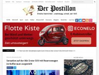 Bild zum Artikel: Sensation auf der IAA: Erster SUV mit Reservewagen im Kofferraum vorgestellt