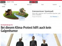 Bild zum Artikel: Ist dieser Galgen-Protest noch Klimastreik oder nur geschmacklos?