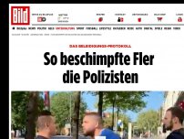 Bild zum Artikel: Das Beleidigungs-Protokoll - So beschimpfte Fler die Polizisten