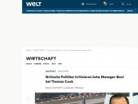 Bild zum Artikel: Thomas-Cook-Chef soll 3,5 Millionen Euro Bonus bekommen haben