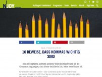 Bild zum Artikel: 10 Beweise, dass Kommas wichtig sind