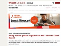 Bild zum Artikel: Zum 70. Geburtstag der Volksrepublik China: Peking eröffnet größten Flughafen der Welt - nach vier Jahren Bauzeit