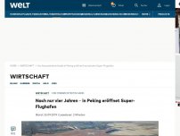 Bild zum Artikel: Nach nur vier Jahren - In Peking eröffnet Super-Flughafen