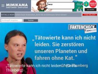 Bild zum Artikel: „Tätowierte kann ich nicht leiden…“ (Greta Thunberg)