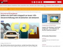 Bild zum Artikel: Klima-Paket der Bundesregierung - Selbst ein Golf wird doppelt so teuer: Kfz-Steuererhöhung viel drastischer als bekannt