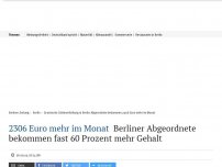 Bild zum Artikel: 2306 Euro mehr im Monat : Abgeordnete bekommen fast 60 Prozent mehr Gehalt