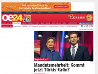 Bild zum Artikel: Nach Hochrechnung: Kommt jetzt Türkis-Grün?