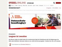 Bild zum Artikel: Klimadebatte: Leugnen ist zwecklos