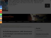 Bild zum Artikel: Boshafte Manipulateure: (ARD-)Kontrast(e) zu anständigem Journalismus könnte nicht größer sein