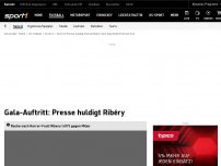 Bild zum Artikel: Sogar das San Siro erhebt sich für Ribéry