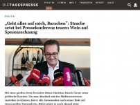 Bild zum Artikel: „Geht alles auf mich, Burschen“: Strache setzt bei Pressekonferenz teuren Wein auf Spesenrechnung