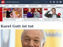 Bild zum Artikel: Karel Gott ist tot