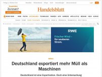 Bild zum Artikel: Abfall: Deutschland exportiert mehr Müll als Maschinen