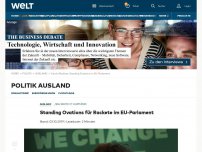 Bild zum Artikel: Standing Ovations für Rackete im EU-Parlament