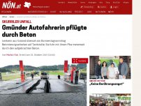 Bild zum Artikel: Skurriler Unfall - Gmünder Autofahrerin pflügte durch Beton