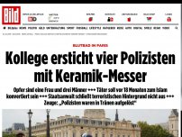 Bild zum Artikel: Täter angeschossen - 2 Verletzte bei Messerangriff in Pariser Polizeistation