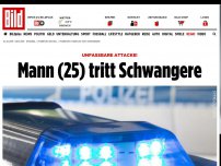 Bild zum Artikel: Unfassbar! - Brutalo tritt Schwangere