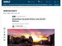 Bild zum Artikel: Deutschland, der große Verlierer unter den EU-Nationen