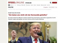 Bild zum Artikel: Donald Trump über Kurden: 'Sie haben uns nicht mit der Normandie geholfen'