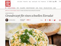 Bild zum Artikel: Ganz einfach!: Grundrezept für einen schnellen Eiersalat