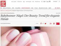 Bild zum Artikel: Gepflegte Fingernägel: Babyboomer-Nägel: Der Beauty-Trend für elegante Hände