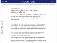 Bild zum Artikel: Bundespolizei bereitet sich auf neue Migrantenwelle vor