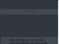 Bild zum Artikel: Baby kämpft um sein Leben, nachdem Mutter es verprügelt hat, um auf ein Date zu gehen – Ausgang unsicher