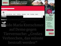 Bild zum Artikel: Designer auf Demo gegen Tierversuche