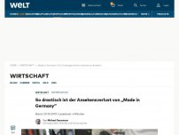 Bild zum Artikel: So drastisch ist der Ansehensverlust von „Made in Germany“