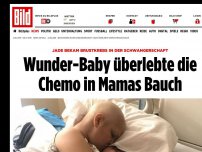 Bild zum Artikel: Mutter bekam Brustkrebs - Wunder-Baby überlebte die Chemo in Mamas Bauch