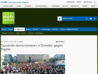 Bild zum Artikel: Demonstrationen rund um Pegida-Jahrestag am Sonntag