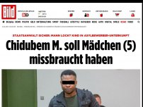 Bild zum Artikel: Kind in Unterkunft gelockt? - Chidubem M. soll Kind missbraucht haben