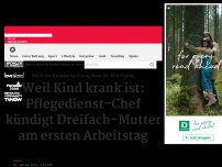 Bild zum Artikel: Weil kleine Tochter krank ist