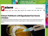 Bild zum Artikel: Berlin: Grünen-Politikerin will Eigenbedarf bei Heroin erlauben