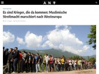 Bild zum Artikel: Es sind Krieger, die da kommen: Muslimische Streitmacht marschiert nach Westeuropa