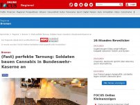 Bild zum Artikel: Bremen - (Fast) perfekte Tarnung: Soldaten bauen Cannabis in Bundeswehr-Kaserne an