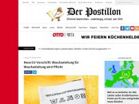 Bild zum Artikel: Neue EU-Vorschrift: Waschanleitung für Waschanleitung wird Pflicht