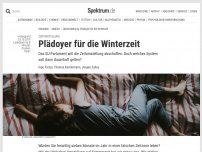 Bild zum Artikel: Zeitumstellung: Plädoyer für die Winterzeit