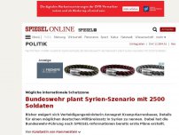 Bild zum Artikel: Mögliche internationale Schutzzone: Bundeswehr plant Syrien-Szenario mit 2500 Soldaten