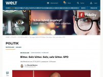 Bild zum Artikel: Bitter. Sehr bitter. Sehr, sehr bitter. SPD