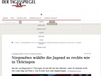 Bild zum Artikel: Nirgendwo wählte die Jugend so rechts wie in Thüringen