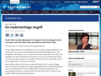 Bild zum Artikel: Kommentar zur Merz-Kritik: Ein niederträchtiger Angriff