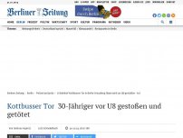 Bild zum Artikel: Er wollte einen Rollstuhlfahrer beschützen: Mann vor U8 gestoßen und getötet